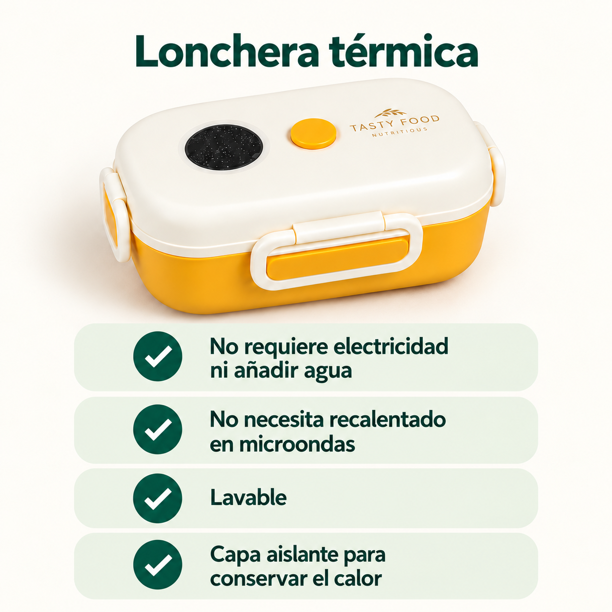 Características de la lonchera térmica